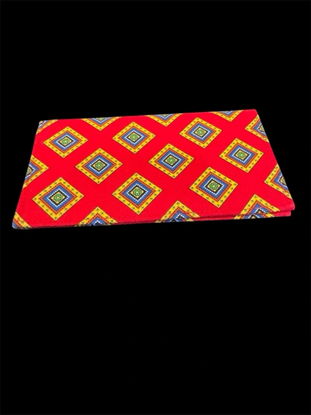 Retired Vera Bradley Checkbook Cover Villa Red pattern Used - Picture 2 of 3